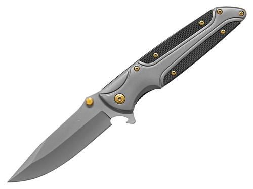 Zavírací nůž H309 šedá/zlatá